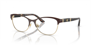 1344 - Brown/Pale Gold with Clear Lenses