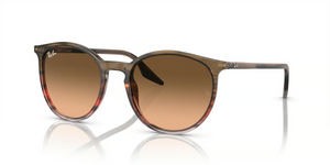 13953B - Striped Brown & Red with Pink/Black Lenses