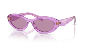 13R07Q - Transparent Amethyst with Dark Violet Mirror Silver Int Lenses