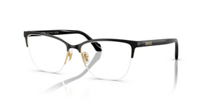 1433 - Gold Black with Clear Lenses