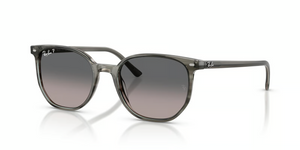 1438M3 - Striped Grey with Blue Vintage Gradient Black Lenses