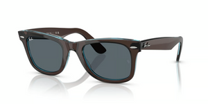 1446R5 - Brown On Transparent Blue with Blue Lenses
