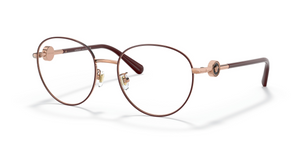 1467 - Rose Gold/Bordeaux with Clear Lenses