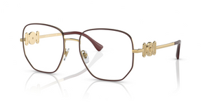 1480 - Bordeaux/Gold with Clear Lenses