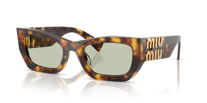 14L50O - Honey Havana with Green Lenses
