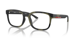 14X1O1 - Green Mimetic Rubbered with Clear Lenses