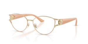 1519 - Pale Gold Rose Matte with Clear Lenses