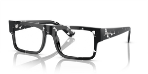 15O1O1 - Havana B lack Transparent with Clear Lenses