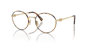 15U1O1 - Havana/Pale Gold with Clear Lenses