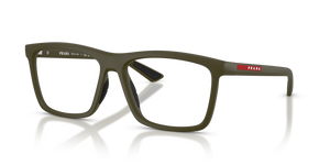 15X1O1 - Matte Green with Clear Lenses
