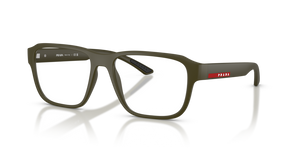 15X1O1 - Matte Green with Clear Lenses