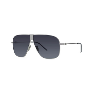 16B  - Shiny Silver with Grey Gradient Lenses