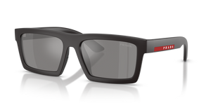 18K60A - Matte Grey/Black Rubber with Grey Mirror Silver Lenses