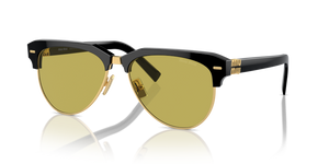 1AB07O - Black with Olive Green Lenses