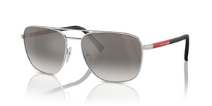 1BC02M - Silver with Gradient Grey Mirror Silver Lenses