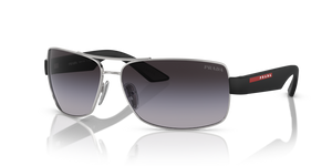 1BC09U - Silver with Gradient Grey Lenses
