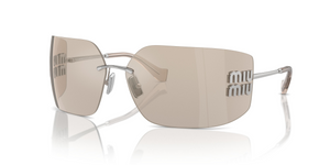 1BC10F - Silver with Ivory Mirror Lenses