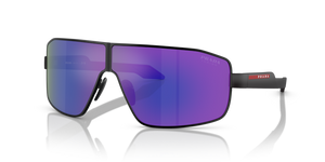 1BO05U - Black with Dark Blue Mirror Violet Lenses