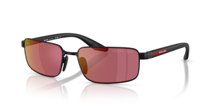 1BO07A - Matte Black with Red Polarized Lenses