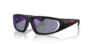 1BO10J - Matte Black with Dark Blue Mirror Violet Lenses