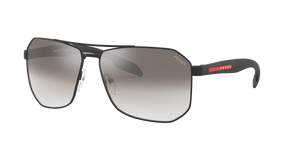 1BO5O0 - Matte Black with Gradient Grey Mirror Silver Lenses