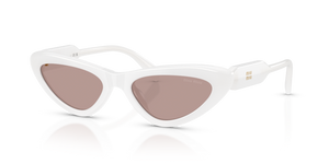 20M20I - Opal White with Light Purple Brown Lenses