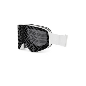 21C - Shiny White with Smoke Mirror Lenses