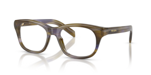 23G1O1 - Striped Lagoon with Clear Lenses