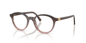 25C1O1 - Bordeaux Gradient with Clear Lenses