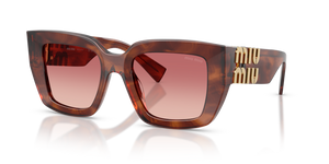 26E50U - Striped Tobacco with Pink Gradient Red Lenses