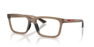 29F1O1 - Frosted Brown with Clear Lenses
