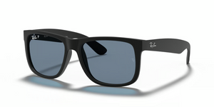 622/2V - Rubber Black with Polarized Dark Blue Lenses