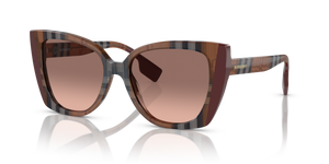 405413 - Check Brown/Bordeaux with Pink Gradient Dark Brown Lenses