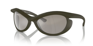 41096G - Green With Light Grey Mirror Silver Lenses