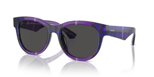 411387 - Check Violet with Dark Grey Lenses