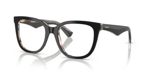 4121 - Top Black On Vintage Check with Clear Lenses