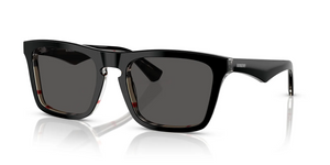 412187 - Top Black On Vintage Check with Dark Grey Lenses