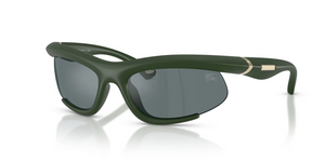 41876G - Rubber Green with Grey Mirror Black Lenses