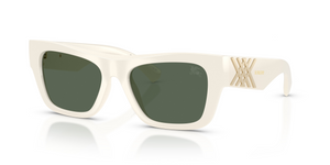 421871 - White with Dark Green Lenses