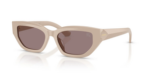 42447N - Beige with Dark Purple Lenses