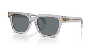 530580 - Transparent Grey with Dark Blue Lenses