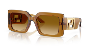 53422L - Transparent Yellow with Yellow Gradient Brown Lenses