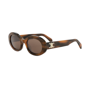 53E - Shiny Havana with Brown Lenses
