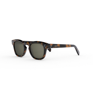 53N - Shiny Havana with Green Lenses