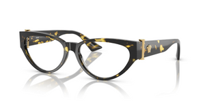 5428 - Brown Yellow Havana with Clear Lenses