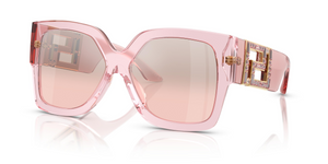 54727E - Transparent Pink with Light Pink Mirror Silver Lenses