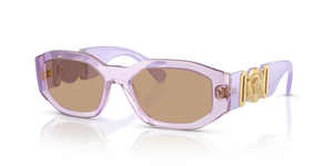 552663 - Transparent Lavander with Light Brown Lenses