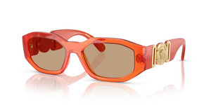 552763 - Transparent Papaya with Light Brown Lenses