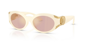 55331T - Milk with Pink Mirror Gold Lenses