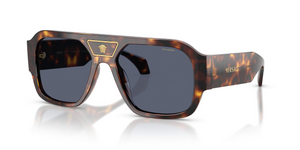 55372V - Havana with Dark Blue Polarized Lenses